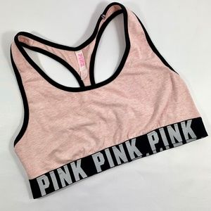 Pink Victoria's Secret sports bra brushed cotton